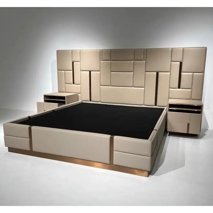 Virginia Bed + 2 side drawers