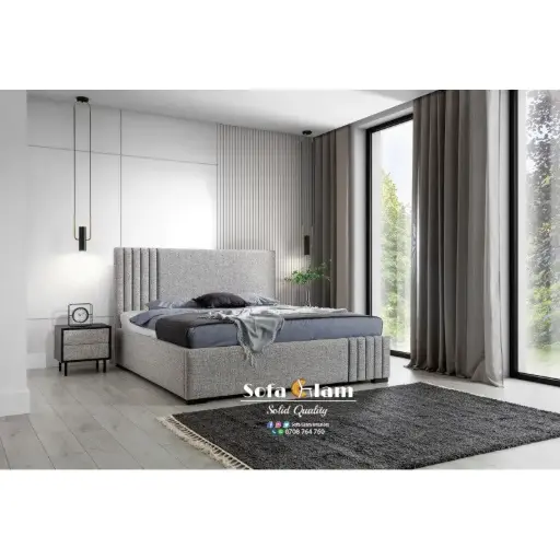 6*6 Jambo Bed + 2 side drawers + Orthopedic Spring matress